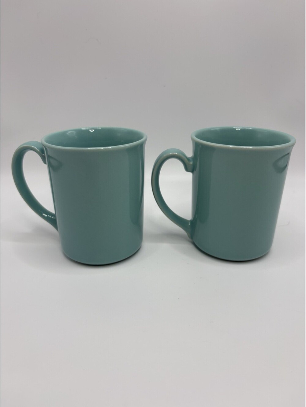 Corning Ware Coffee Mugs Turquoise Aqua Coffee Mugs VTG 70s